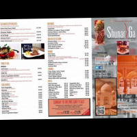 Shunarga menu