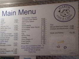 Garth Fish And Chips menu