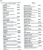 Cafe Capriccio menu