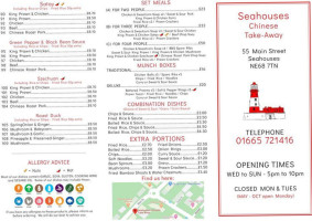 Seahouses Chinese Takeaway inside