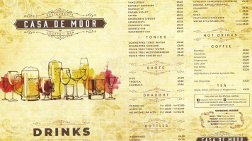 Casa De Moor menu