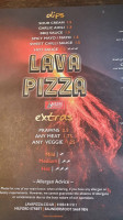 Lava Pizza menu