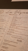 La Vigna menu