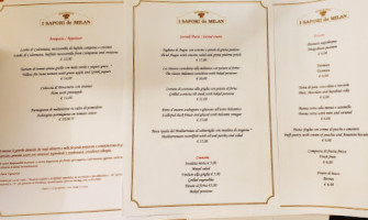 I Sapori De Milan menu