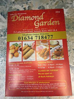 Diamond Garden Chinese Takeaway menu