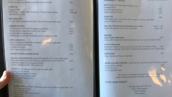 Seasons At The Mount Business And Conference Centre menu