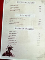 La Kasba Cuisine Marocaine menu
