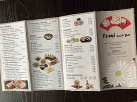 Tomi Sushi menu