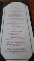 The Melton Constable menu