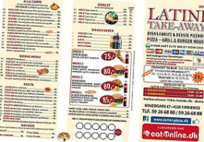 Latini Pizza Svinninge menu