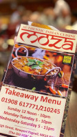 Moza Indian Newport Pagnell menu