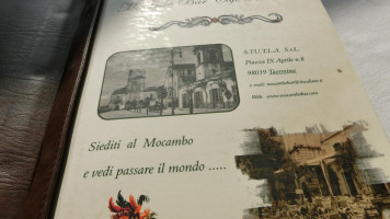 Mocambo menu