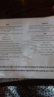 The King Ethelbert Inn menu