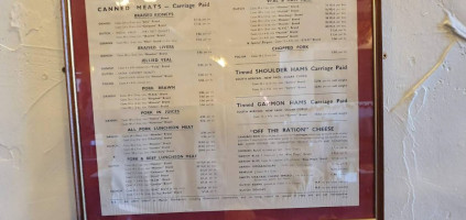 The King Ethelbert Inn menu