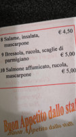 Snack Cinzia menu