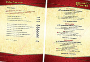 Brilliant Royal Asian And Takeaway menu