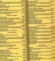 Jausna Indian menu