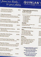 Quinlan's Fish Shop And Seafood Tralee menu
