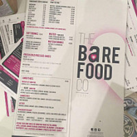 The Bare Food Company menu