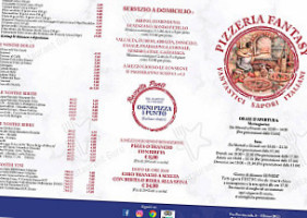 Pizzeria Fantasy Sapori Italiani menu