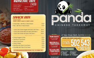 Panda Beith Chinese Takeaway menu