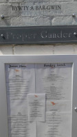 Proper Gander menu