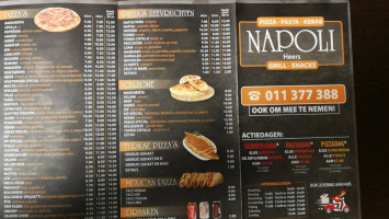 Napoli Heers menu