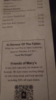 Irish Mary's menu