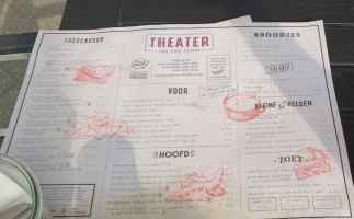 Theatercafé menu