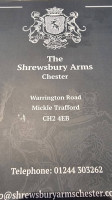 Shrewsbury Arms menu