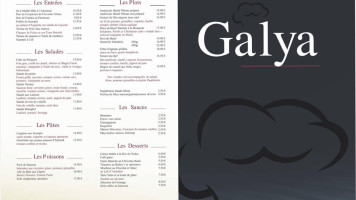 Galya menu