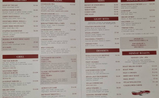 The Oak Inn menu