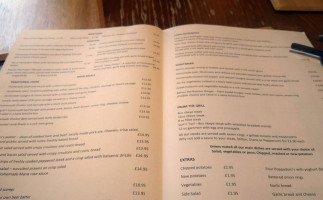 The Blacksmiths Arms Kirkheaton menu