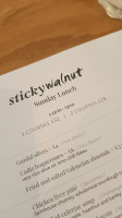 Sticky Walnut menu