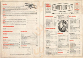 Comptoir 17 menu