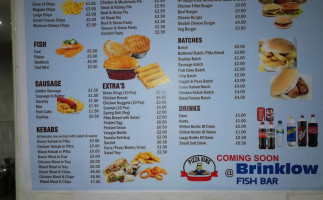 Brinklow Fish menu