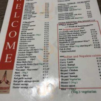 Mount Gorkha menu