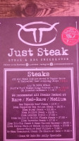 Just Steak menu