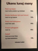 Emmas Kafè Da menu