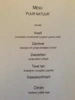 Poorthuys-bokrijk menu