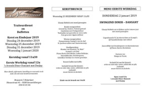 Brasserie T Notariaat menu