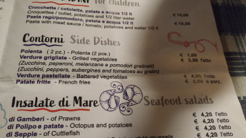 Sapori Del Mare menu