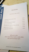 Waters Edge Restaurant Bar menu