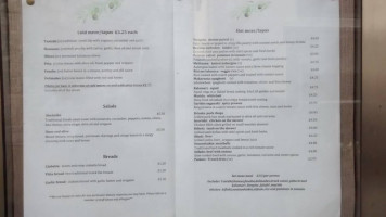 Ouzo And Olives menu