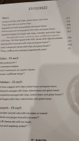 The Queen Inn menu