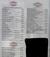 La Bella Italiano menu