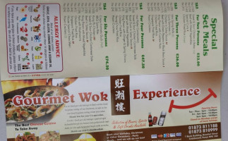 Gourmet Wok Experience menu