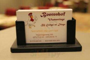 Boerenhof menu