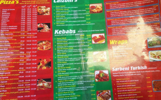 Marmaris Kebab Pizza House menu
