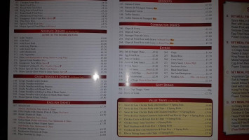 Peking Palace menu